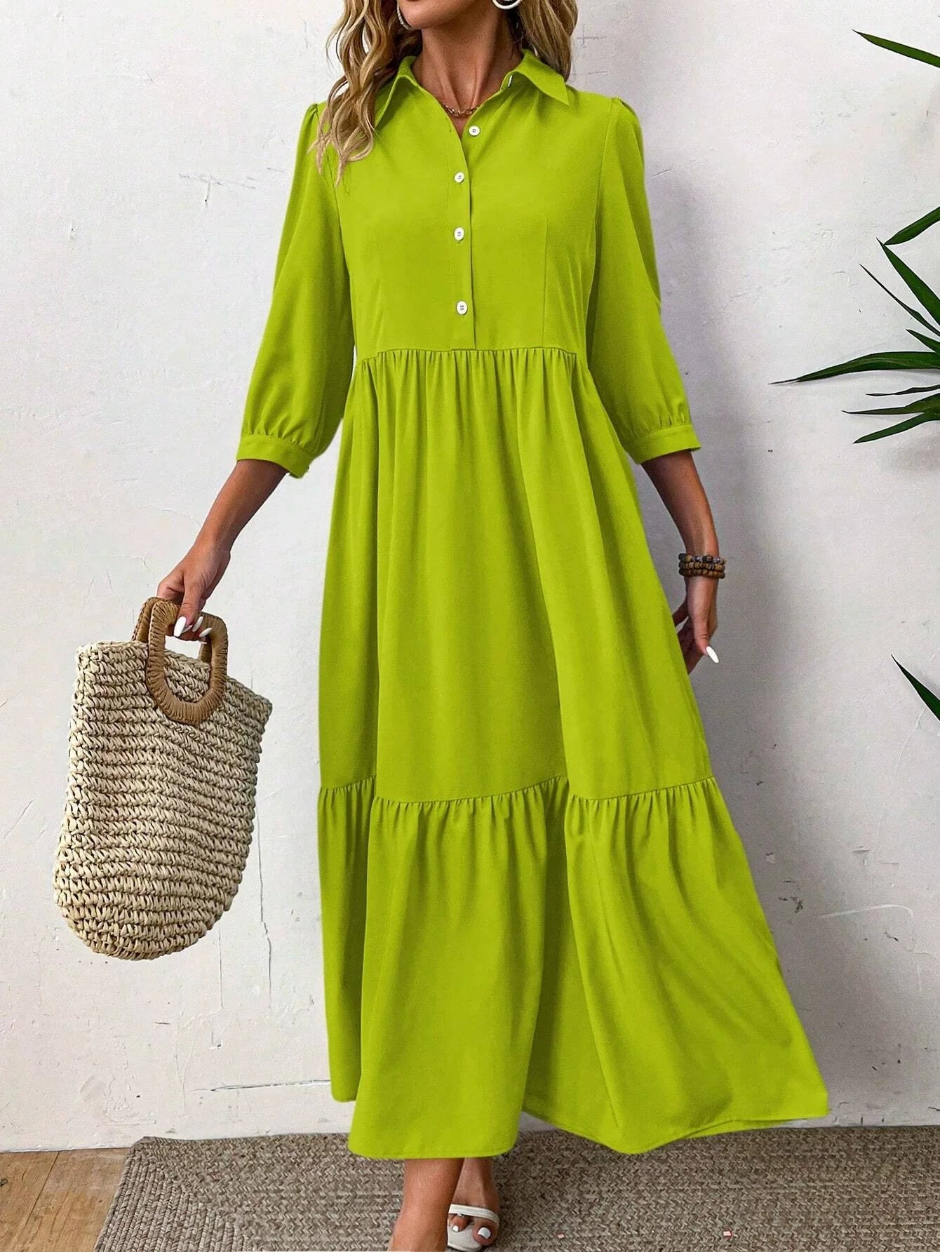 Aralyn™ – Tiered Shirt Dress
