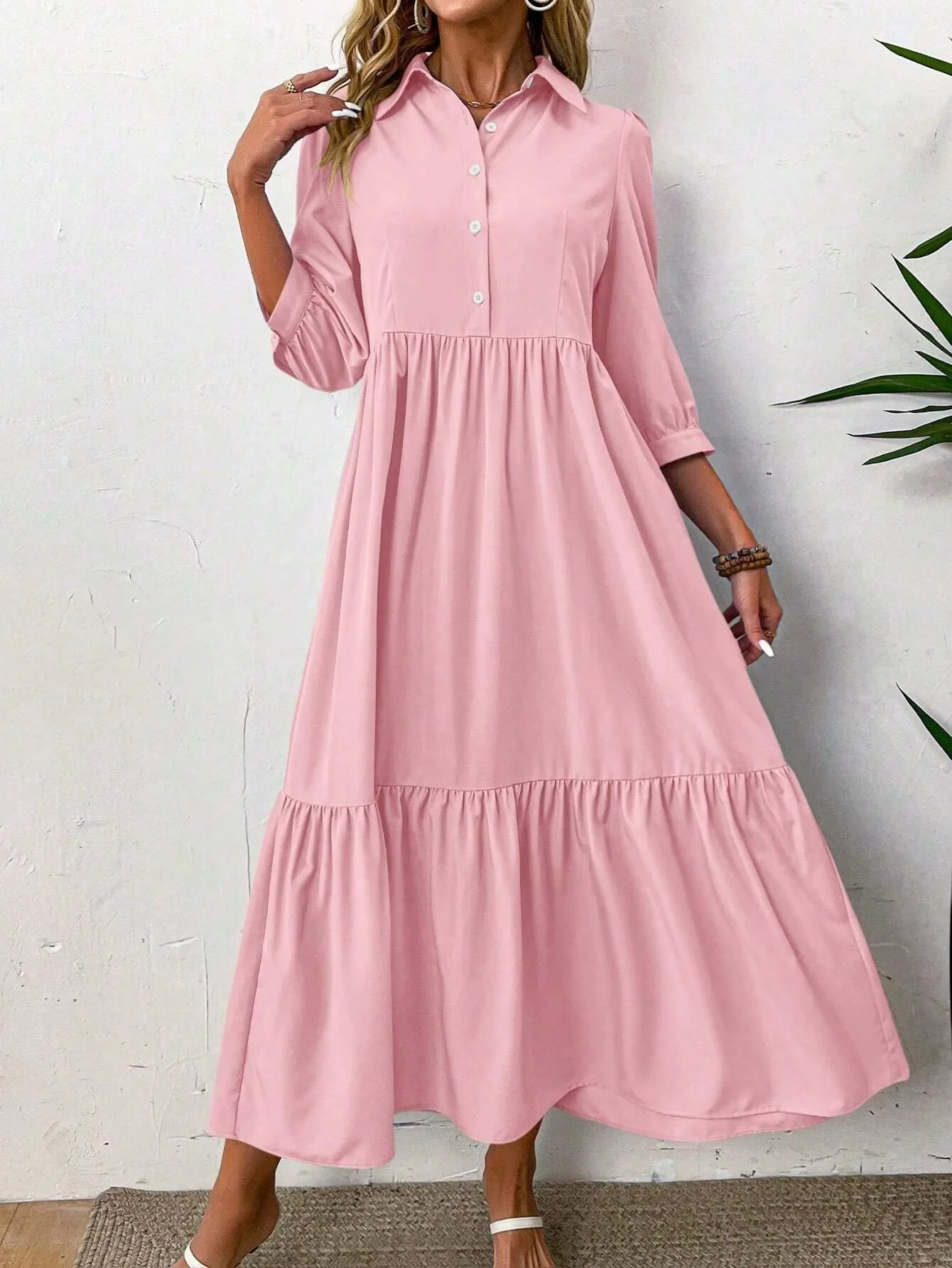 Aralyn™ – Tiered Shirt Dress