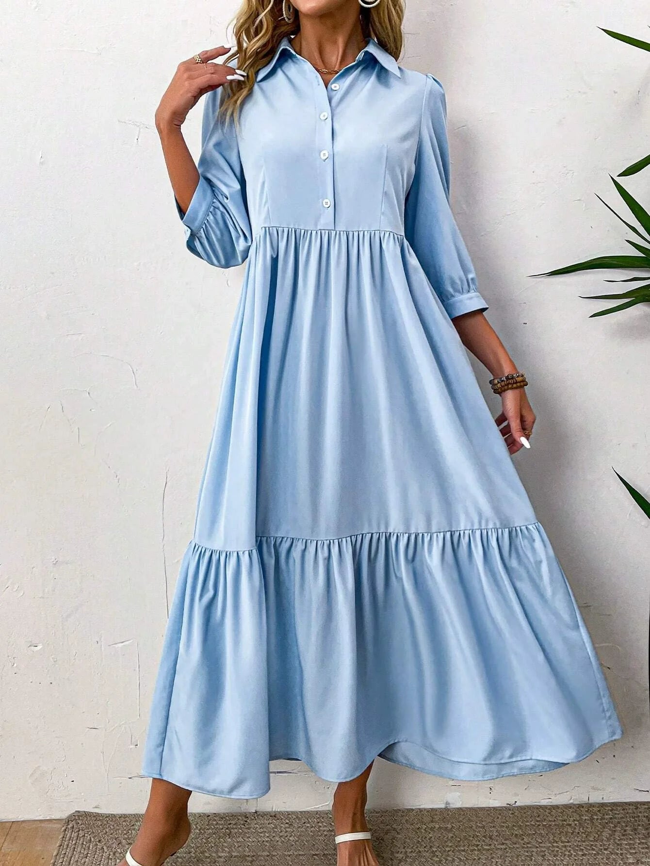Aralyn™ – Tiered Shirt Dress